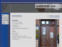 Tablet Screenshot of glasversand-24.de